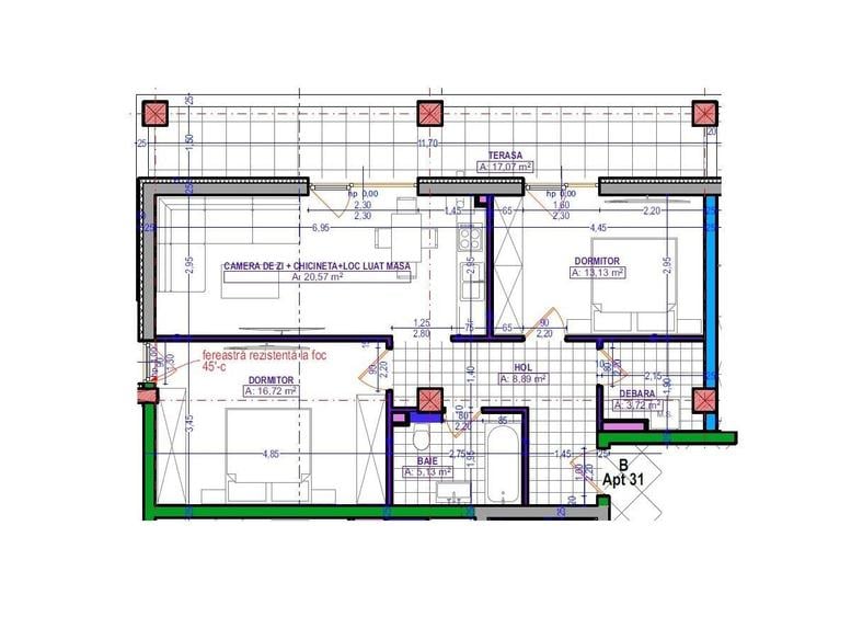 Apartament 3 camere de inchiriat