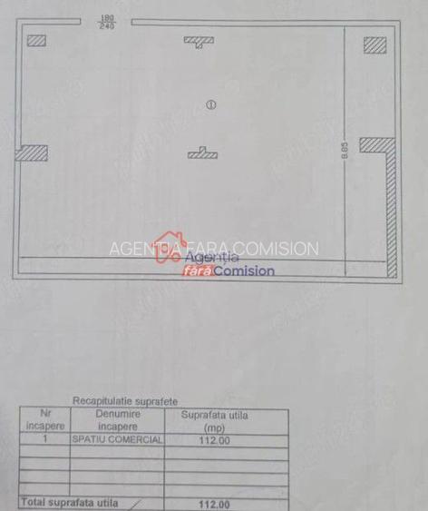 Spatiu comercial, 112mp,  zona Tg Cucu, 24euro/mp - 3