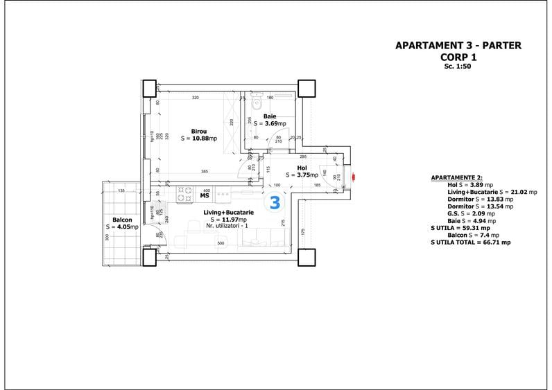 Apartamente de vanzare 1/2/3 camere Otopeni