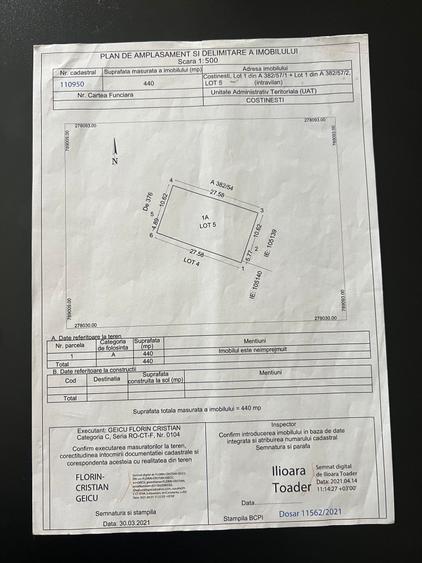 Agenție imobiliară vindem teeen intravilan în Costinești