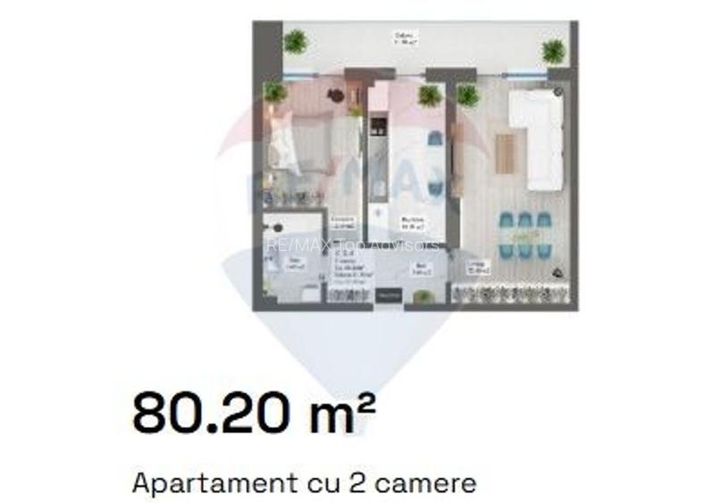 VANZARE Apartament cu 2 camere in zona Pipera Nobel Art Apartaments - 14