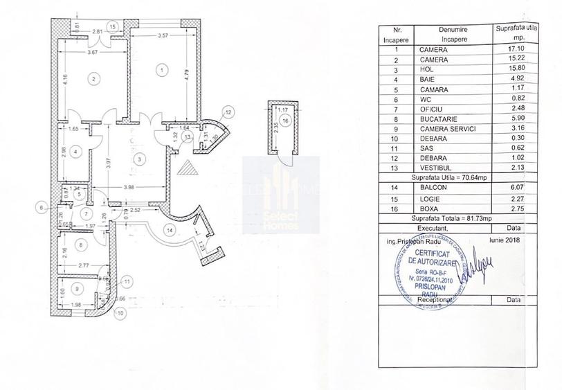 Apartament 3 camere de vanzare *Dacia - Vasile Lascar* - 21
