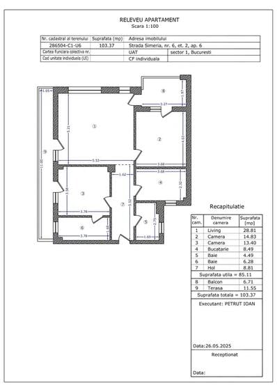 Apartament 3 Camere Aviatiei |Decomandat |Bucatarie Inchisa |Finalizat