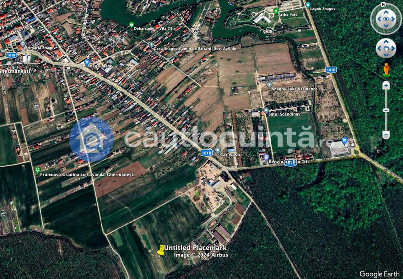 Teren de vanzare intravilan Ghermanesti | Scoala Ghermanesti | Mega Image