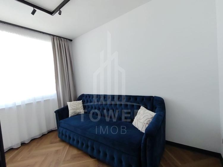 Apartament modern cu 3 camere, etaj 1, semimobilat – 55,8 mp utili