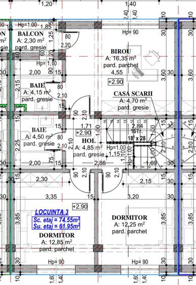 Case in constructie , P+E , zona Catargiu - Poligon