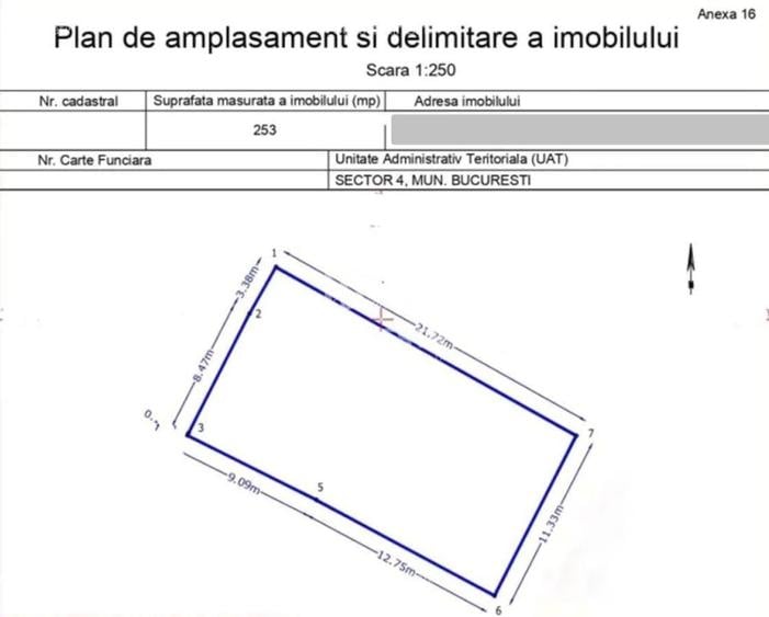 Apărătorii Patriei - Teren 253 mp – 10 Minute de Metrou