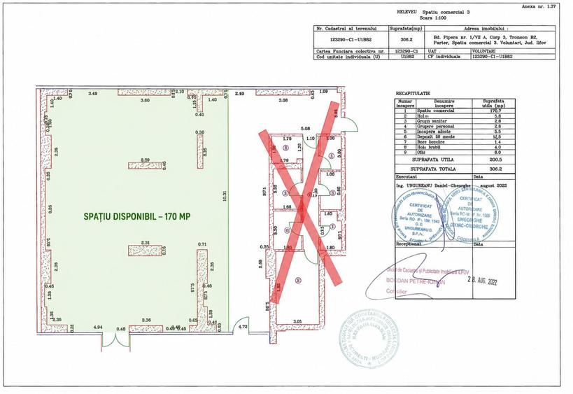 Spatiu comercial pentru inchiriat | Cortina North | 180mp