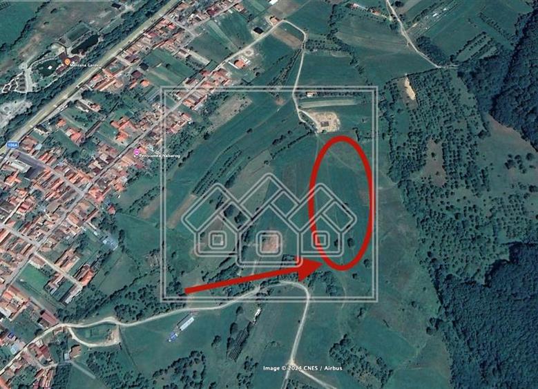 Teren de vanzare in Rasinari, 1528 mp, priveliste deosebita