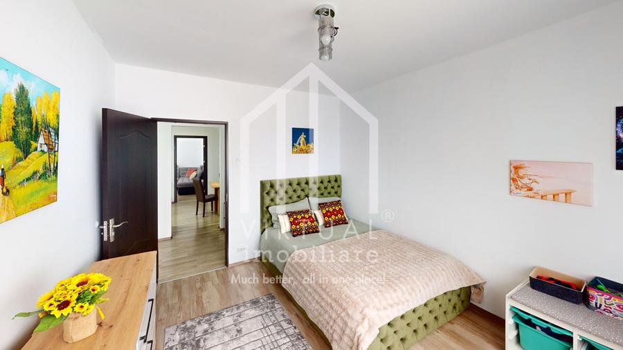 Apartament cu 3 camere, 68mp utili+balcon, etaj 5/10, bloc cu lift