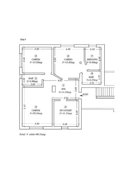 Proprietar, apart. de inchiriat, S= 86mp, 3 camere, zona Omw Lipovei Iulius Mall
