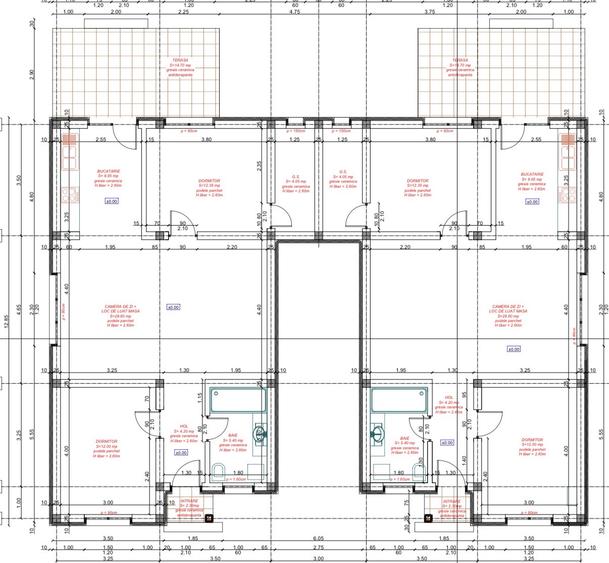 Duplex spatios - 3 camere - posibilitate mansardare - Mosnita