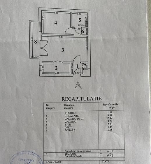 2 camere cu balcon - Floreasca - Parc cinematograf