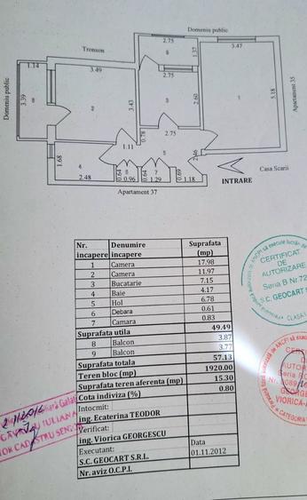 De vanzare aparatament cu 2 camere, Siderurgistilor, 65.000 euro negociabil