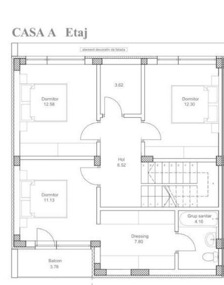 Vilă Premium P+1+M – 5 Camere, 186 mp, 3 Parcări – Pipera Matei Millo