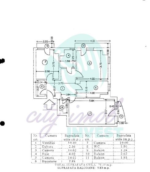 Bd. Libertății-Vedere Palatul Parlamentului | Decomandat | 2 băi