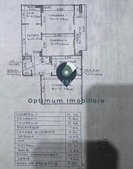 Apartament cu 3 camere, 2 bai in Manastur, zona Ion Mester ! - 1