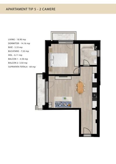 MTL CONSUL RESIDENCE - Apartament nou de vanzare