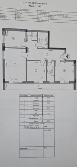 3 camere în Qualis 2, lângă Coresi | Însorit | 2 băi | parcare