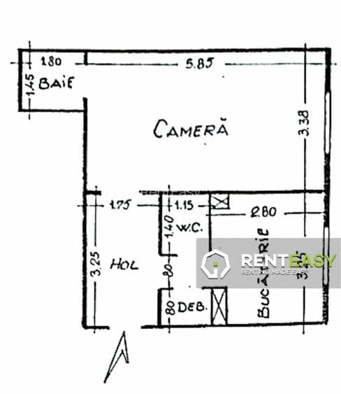 Apartamant cu 1 camera situat in Pacurari - Blocurile Rusesti - 10