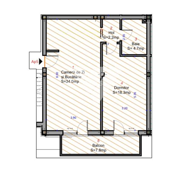 Apartament 2 camere decomandat LA CHEIE etaj 1 in Selimbar Sibiu - 5
