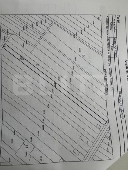 Teren 5000 mp, deschidere 13 ml, Bals
