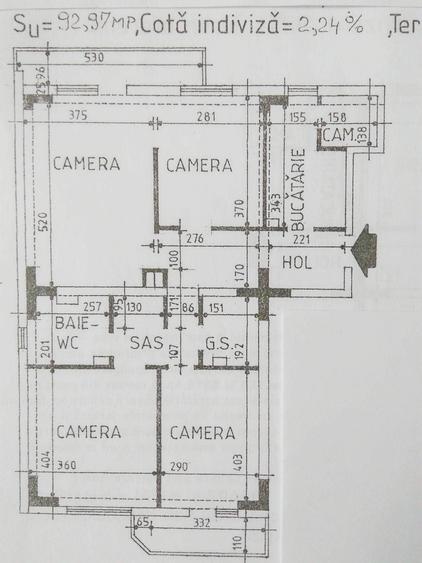 Apartament 4 camere Gara - Duvana
