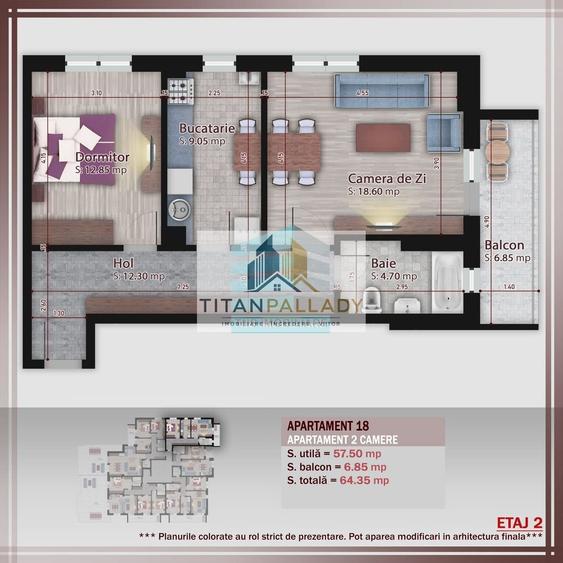 2 Camere, Super Ofertă! Titan -Pallady