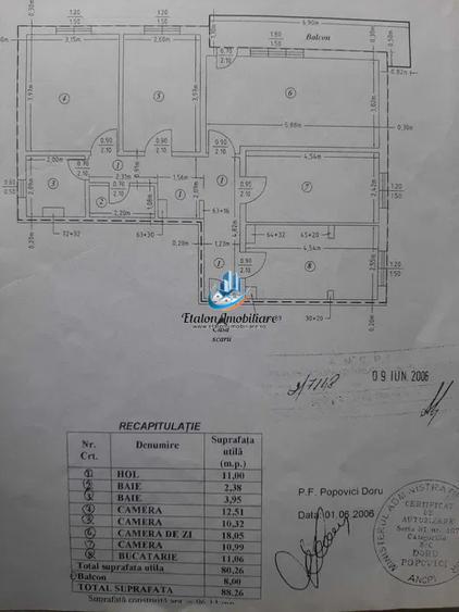 Apartament 4 camere, etaj 2, zona Spital, la A-uri, Piatra Neamt