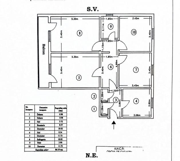 COPOU- Apartament cu 4 camere