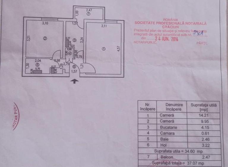 43.900 euro, 2 camere, decomandate, Micro 19