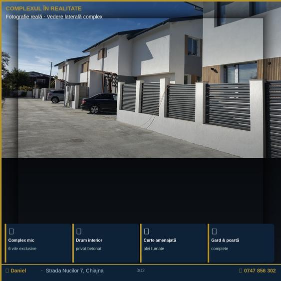 Casa de vanzare Chiajna Promenada 264-420mp teren