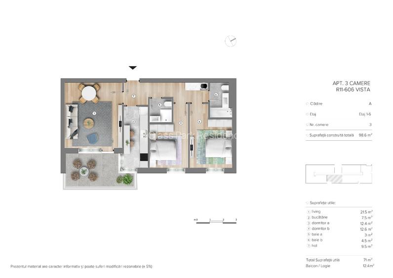 Apartament 3 camere NOU Targoviste| Decomandat| Familie| Oferta - 1