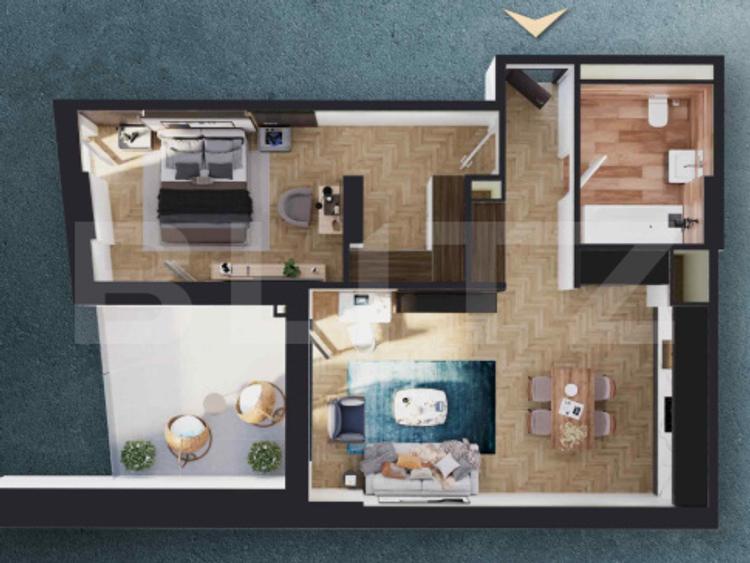 Apartament 2 camere, 59.10 mp, zona RIVUS, COMISION 0