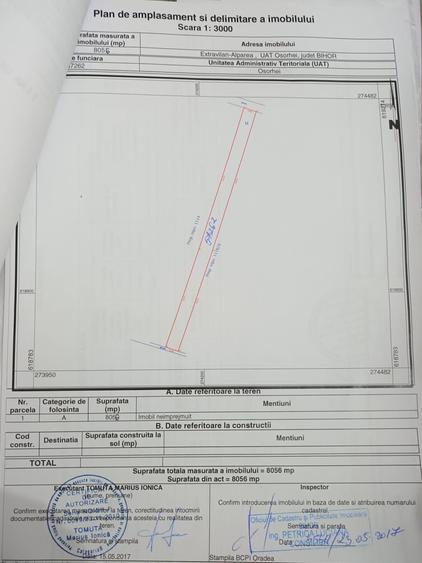 Teren industrial zona Centura Osorhei - Sensul giratoriu spre Sanmartin