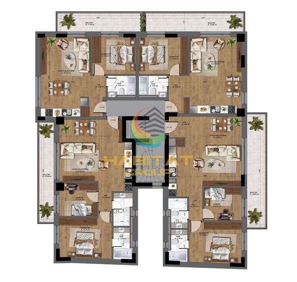 Vanzare apartament 3 camere - NOU - Biserica Antim