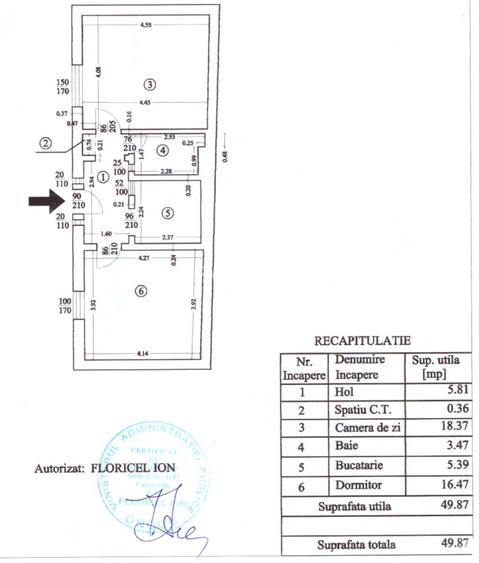 Apartament 2 camere, parter, curte comună închisă, ultracentral - 1