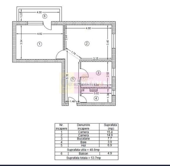 Apartament 2 camere mobilat Tineretului-Vacaresti - 8
