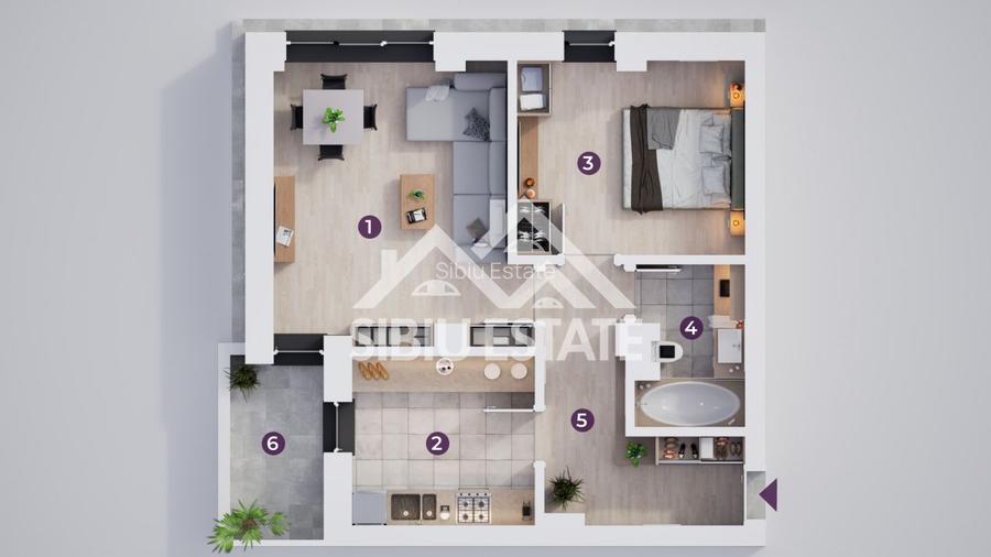Apartament modern 2 camere, în complex nou - 4