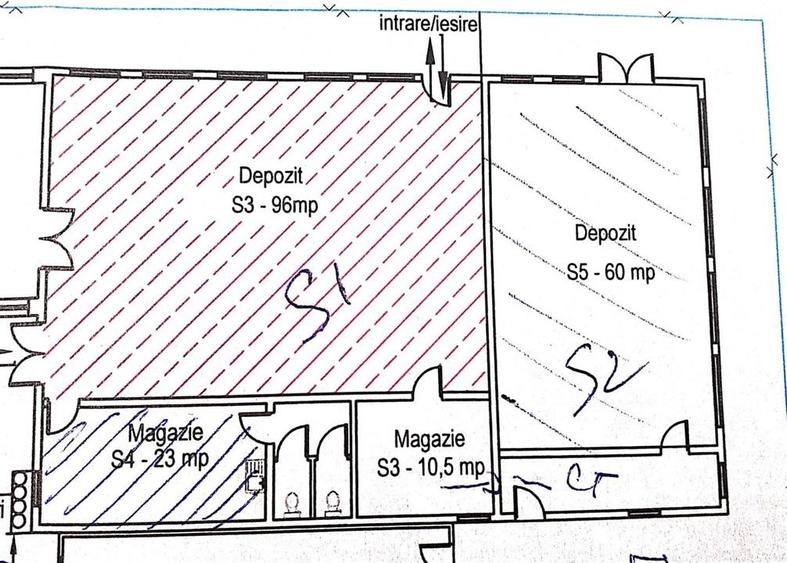 Inchiriez 2 hale 120 mp si 60 mp, pretabila spatiu productie, depozitare, Doroba