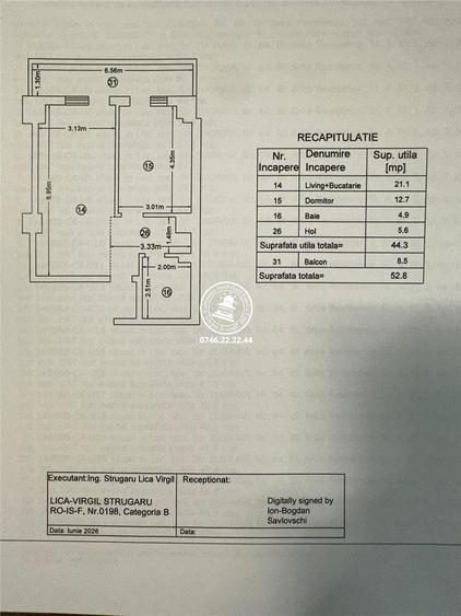 Apartament 2 camere Complex Arca Residance
