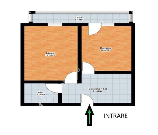 Apartament cu 2 camere decomandate balcon Doamna Stanca Sibiu