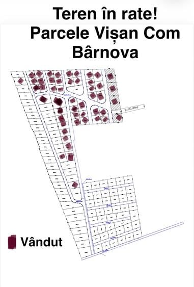 Teren intravilan 670 mp Vișan, Bârnova Iași - Rate la proprietar, 4 km sos Bucium