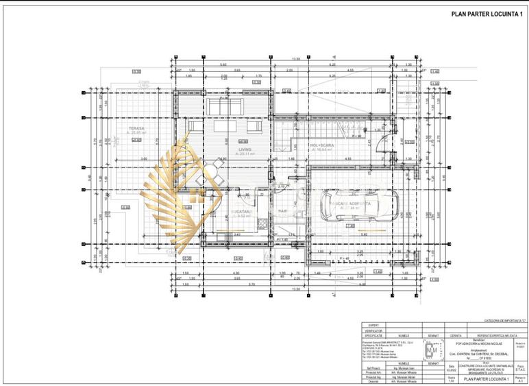 Casa individuala, semifinisata, 700 mp teren, Chinteni