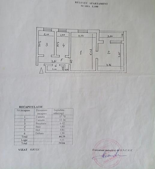 Apartament 2 camere, zona Podu Ros