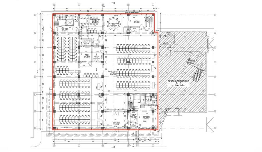 Spatii comerciale vitrate parter, centru Iasi, de la 440mp la 880mp