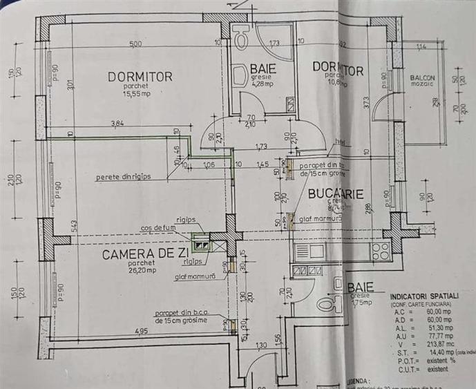 Apartament 3 camere, 81 mp, Etajul 1-  Nicolina, Rondul Vechi
