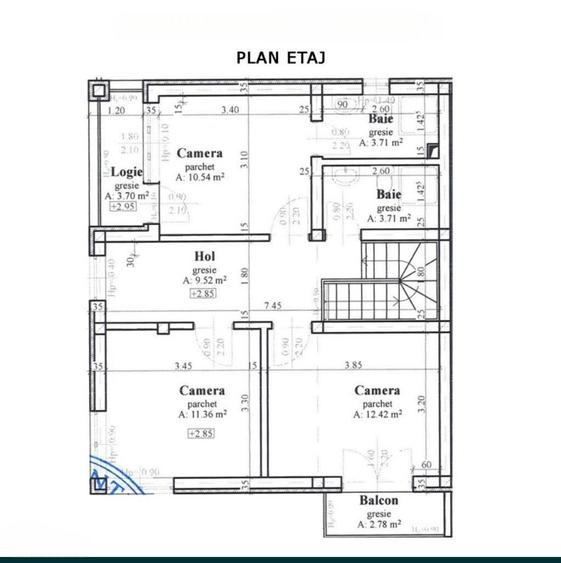 Casa tip duplex 102 mp, finisat, Dezmir partea de jos
