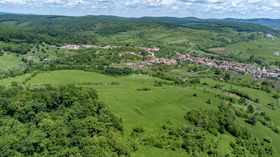 Teren 500 mp în Bradu, Sibiu – 7500 € – Zonă liniștită, priveliște munte - 3