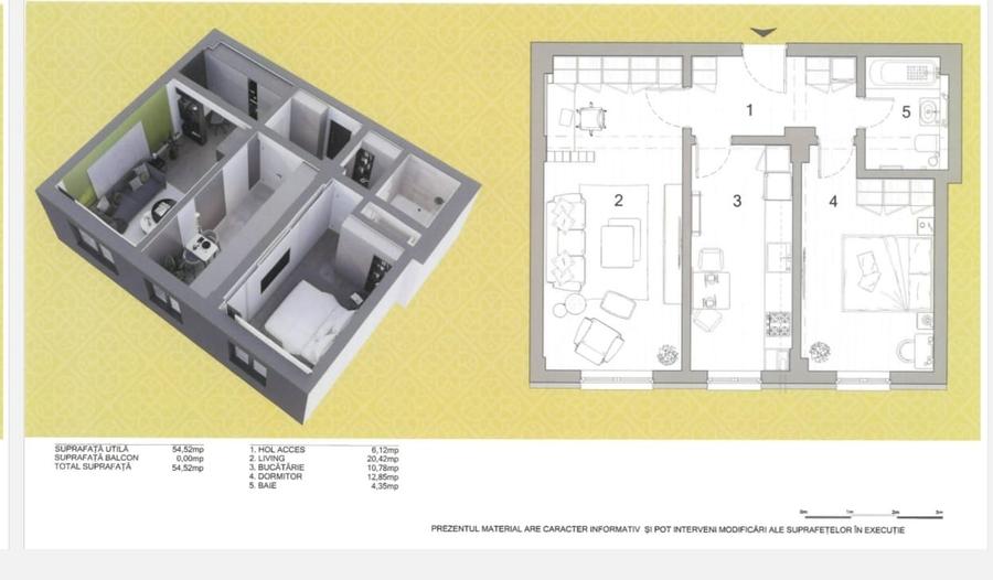 Apartament nou 2 camere Palas Campus